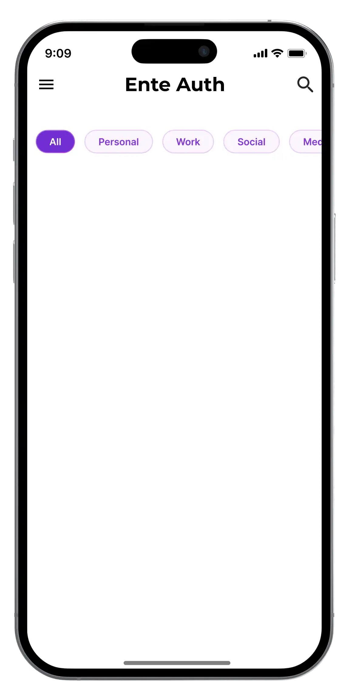 auth Home screen