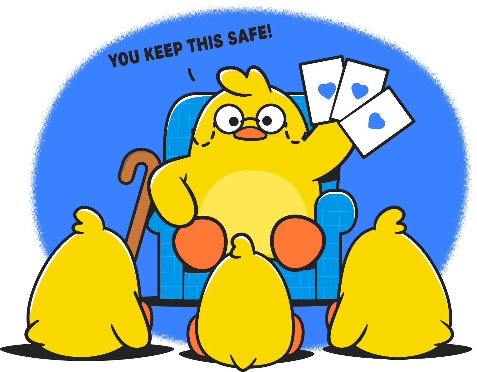 Grandpa Ducky handing down legacy kit