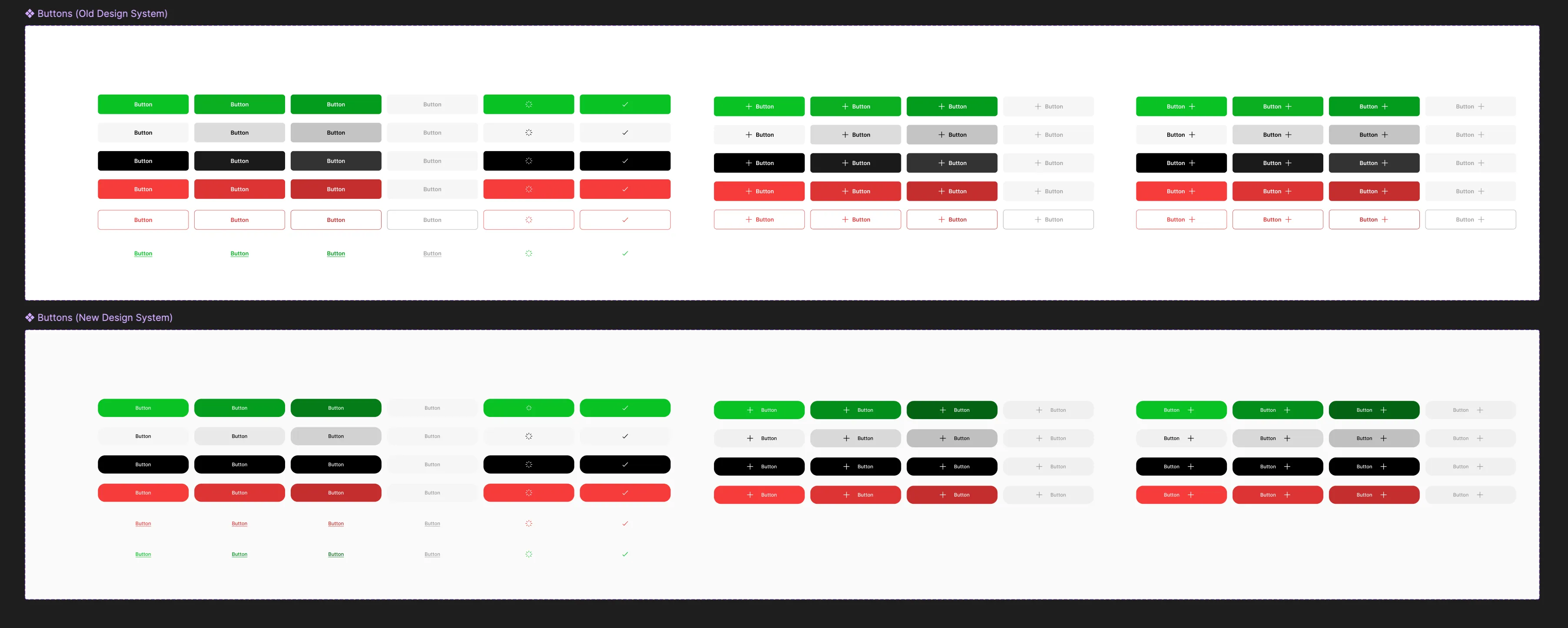 New, rounded buttons