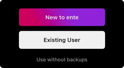 Screenshots of the import screen within Ente Auth