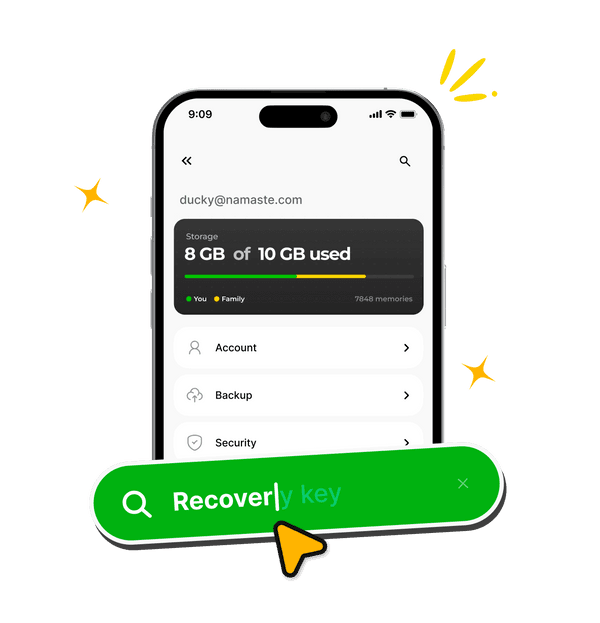 Redesigned settings on Ente Photos mobile