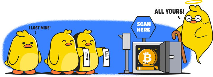Duckies successfully recovering their grandpa's treasures
